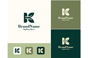 Letter K Leaf Nature Logo, a Branding & Logo Template by ika trisiana (Thumbnail 2 of 2)