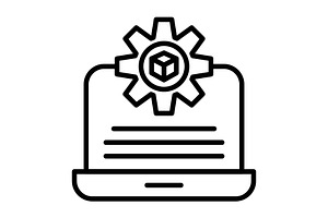 Simulation Line Icon, an Icon by Pexelpy