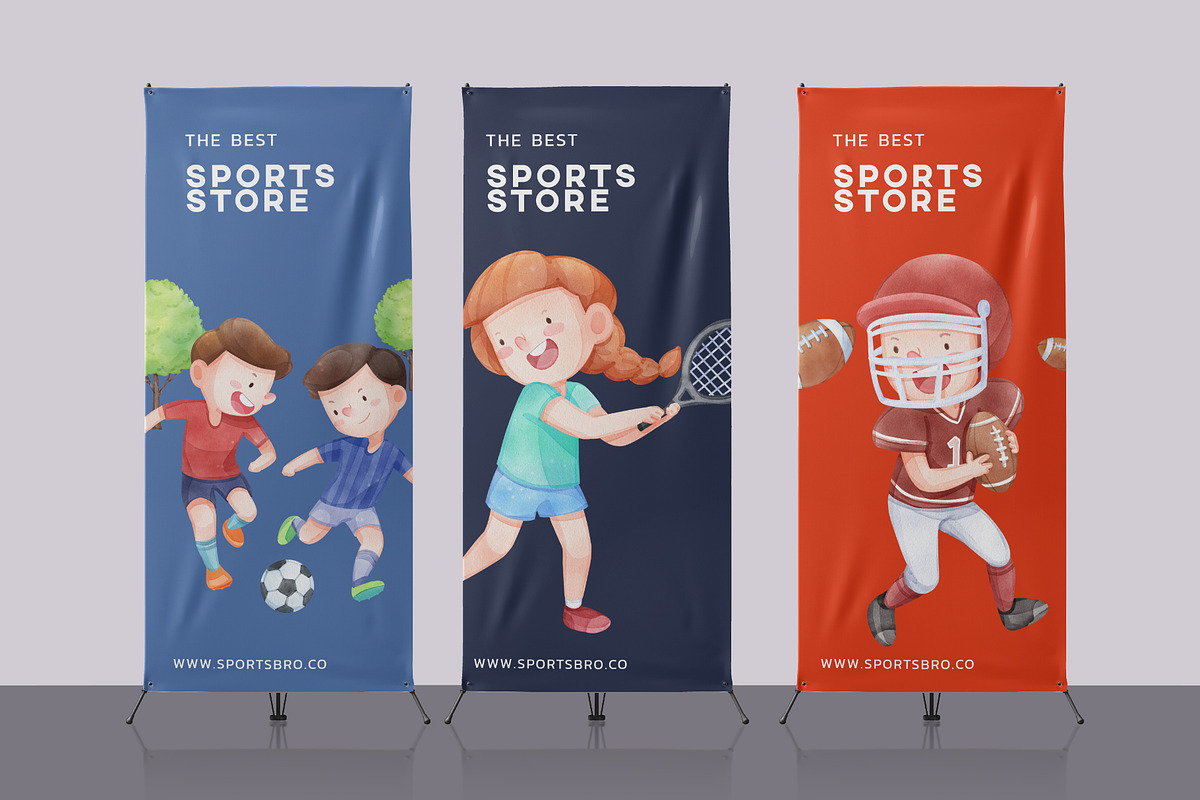 American Sport Kids, Watercolor, a Sport Illustration by CreativeValuation (Photo 9 of 12)