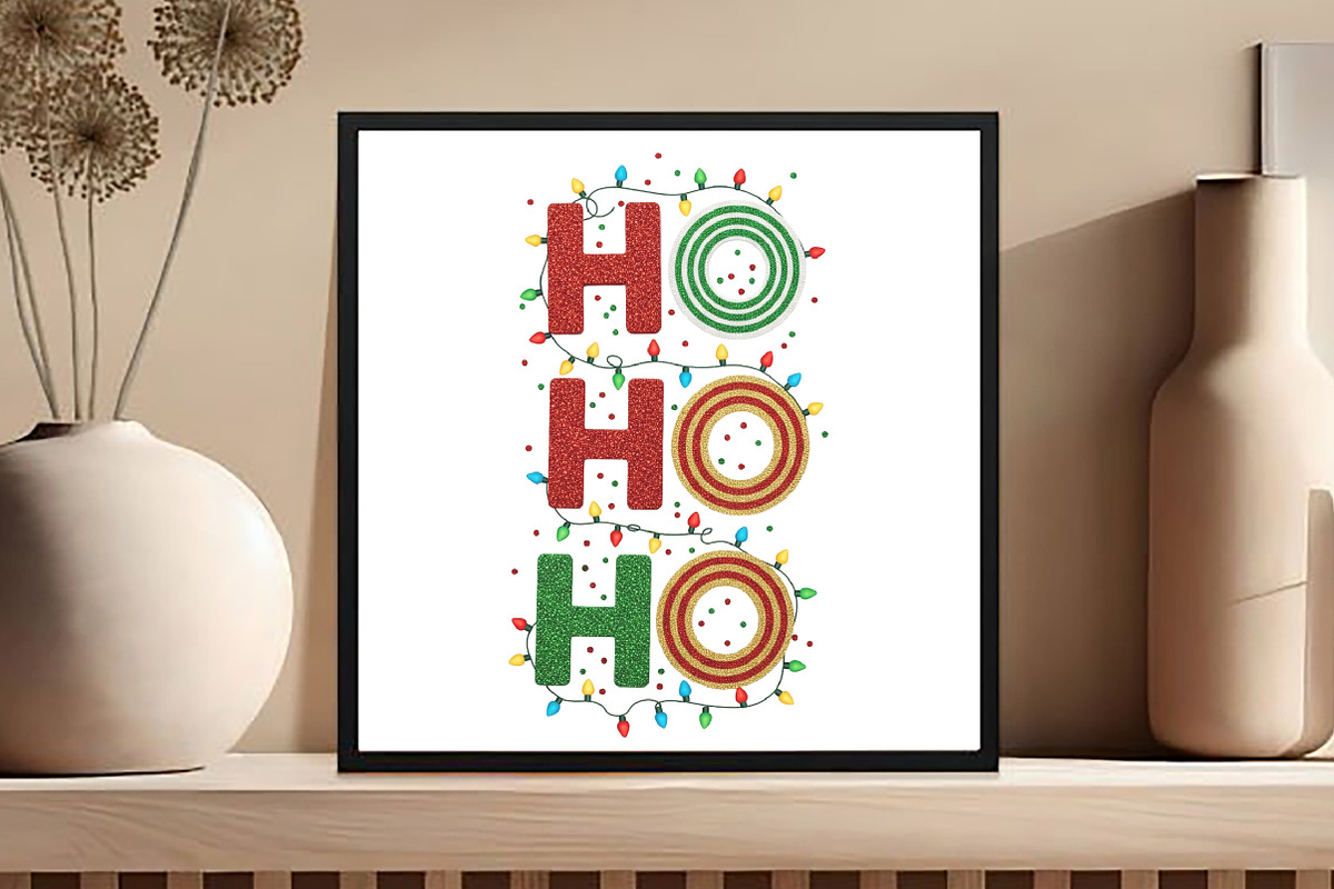 Ho Ho Ho PNG - Christmas Lights, an Illustration by Black Bird Studio (Photo 4 of 4)