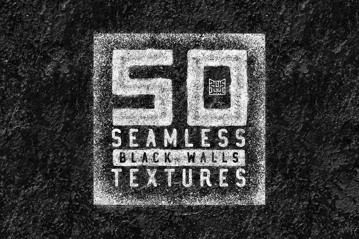 50 Seamless Black Walls Textures, a Texture Graphic by 2DFUNS (Photo 1 of 12)