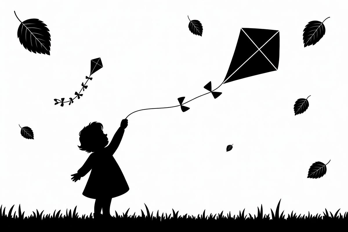 Kids Flying Kite Laser Cut Bundle, an Object Graphic by Designs_River (Photo 10 of 11)