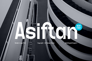 Asiftan - Corporate Logo Font, a Sans Serif Font by QR Design Studio