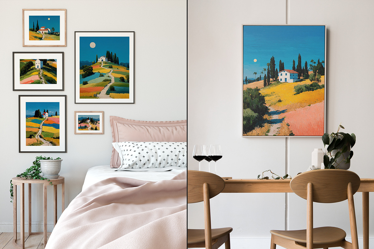 Colorful Countryside Illustration, a Decorative Illustration by Housui Patterns (Photo 5 of 12)