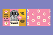 Haewon Birthday Invitation, an Invitation Template by Mountain Folk Creative (Thumbnail 1 of 8)
