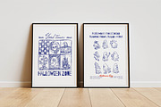 Halloween hand drawn poster, a Seasonal Illustration by Baleee (Thumbnail 2 of 9)