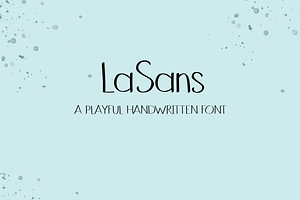 LaSans - A Handwritten Font