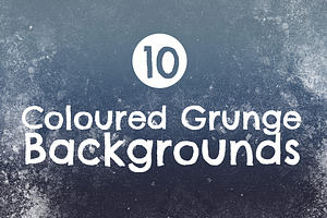 10 Coloured Grunge Backgrounds