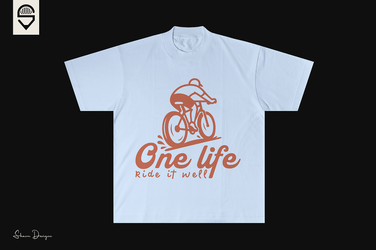 Bicycle Riding Motivation T-shirt, a Graphic by shaondesigns (Photo 6 of 6)