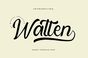 Watten, a Script Font by Muksal Creative (Thumbnail 1 of 7)