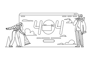 found 404 error vector, a Technology Illustration by pikepicture