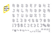 Metric display fonts, a Font by alekseiderin (Thumbnail 9 of 11)