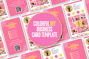 Business Card Template - Colorful, a Business Card Template by SunshineStudioBoutique (Thumbnail 2 of 9)