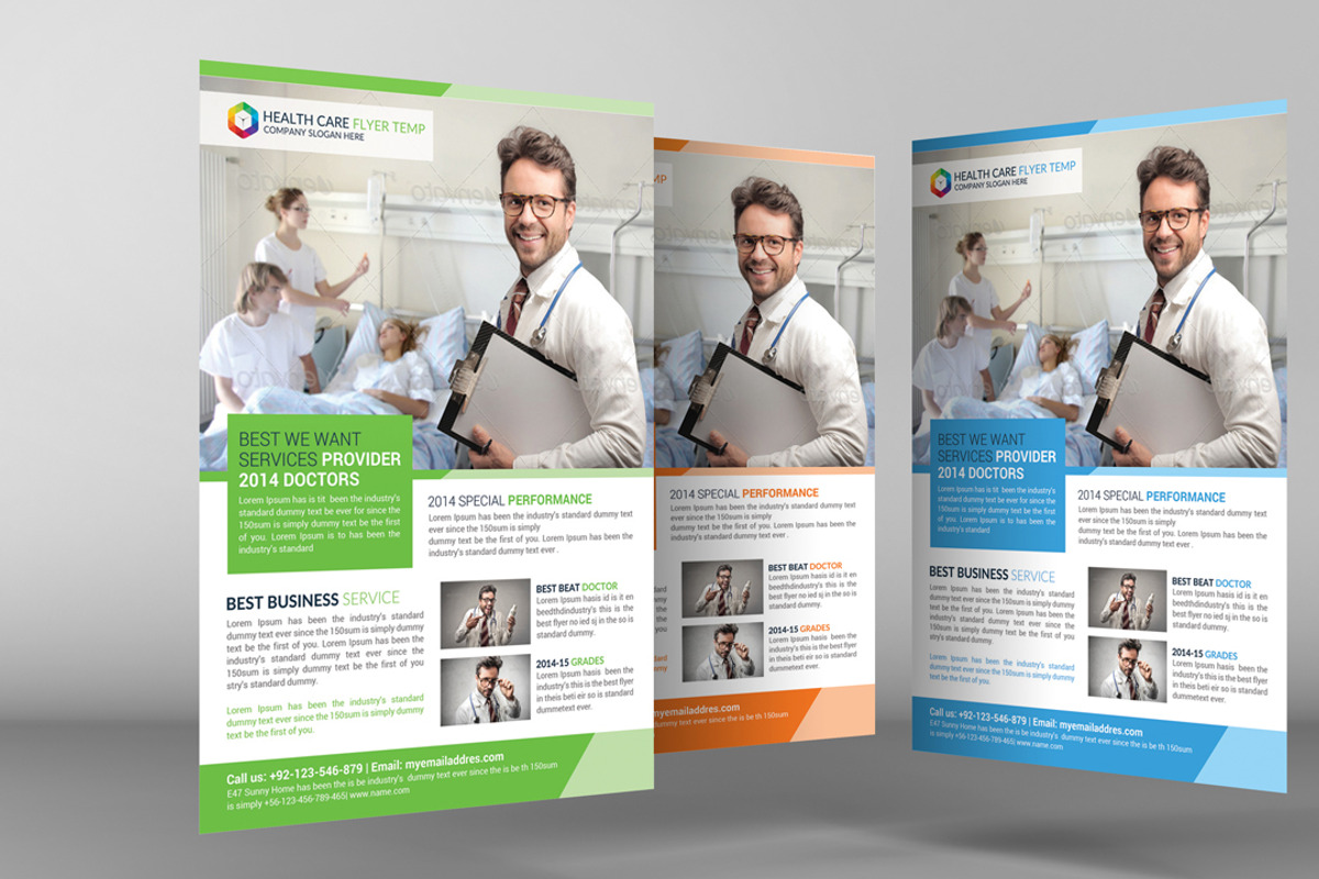 Health Care Flyer Template, a Flyer Template by graphicforest (Photo 3 of 3)