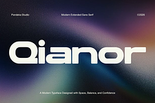 Qianor - Modern Extended Sans Serif