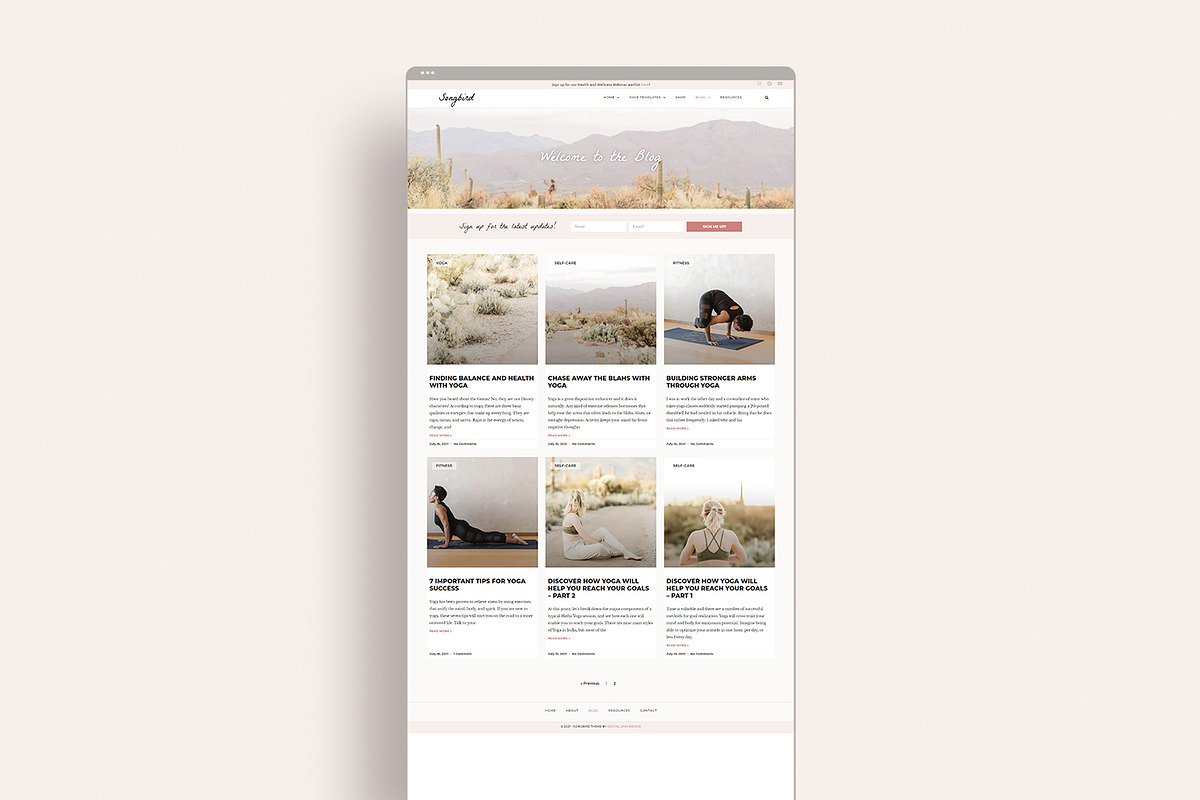 Wellness Coach WordPress Template, a WordPress Template by Digital Diva Design (Photo 8 of 9)