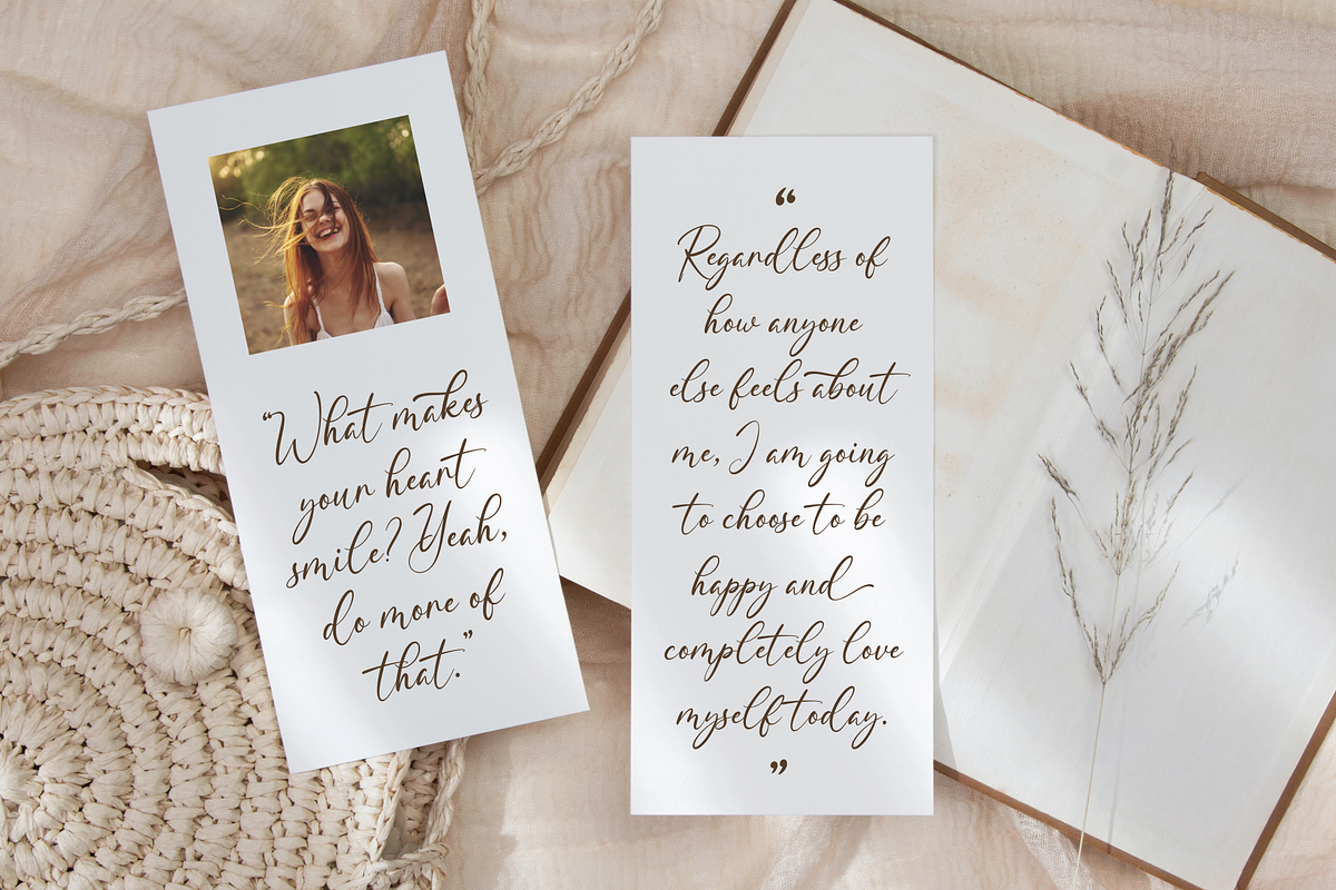Lenting - Calligraphy Script Font, a Script Font by Ainun Jinan (Photo 5 of 8)