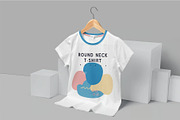 Round Neck T-Shirt Mockup, a Shirt Mockup by megostudi0 (Thumbnail 5 of 7)