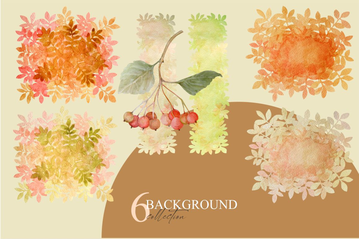 Autumn Season watercolor set, a Seasonal Illustration by Collection by VY (Photo 8 of 13)