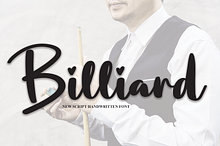 Billiard | Script Font