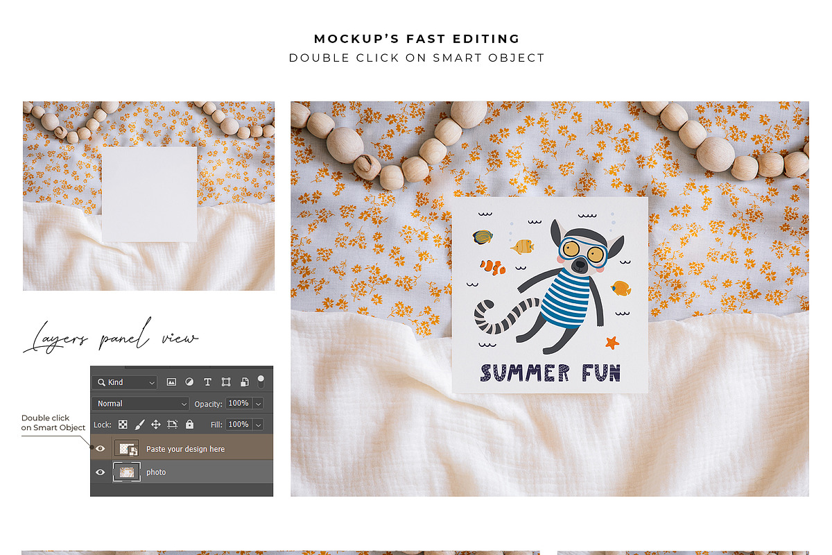 Oh Baby Shower Mockup Bundle, a Print Template by Neutral Mockups (Photo 3 of 9)
