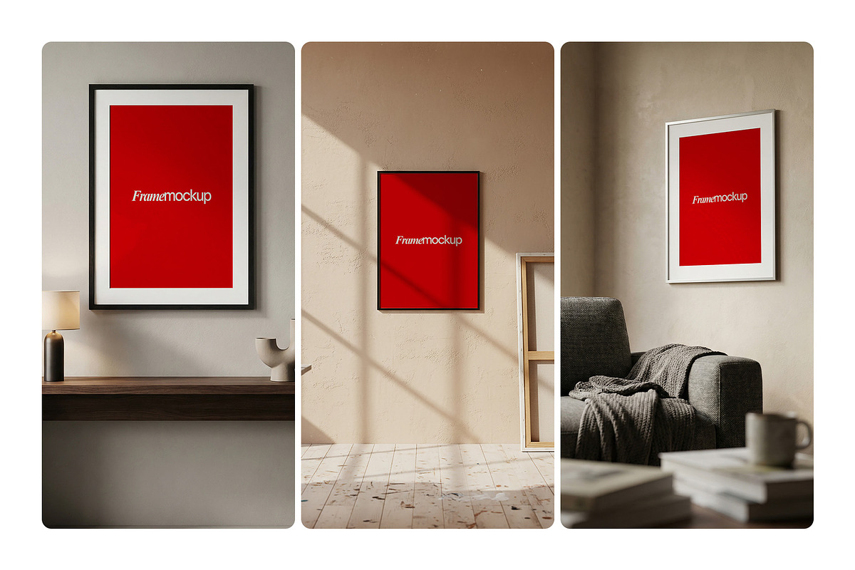 Modern Frame Mockup Bundle Vol 1, a Household Mockup by MockupShelf (Photo 2 of 6)