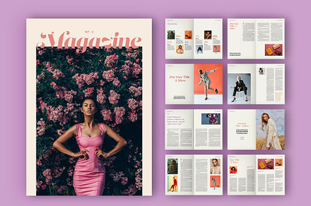 Colorful Print Magazine Layout, a Magazine Template by tomsarraipodesign