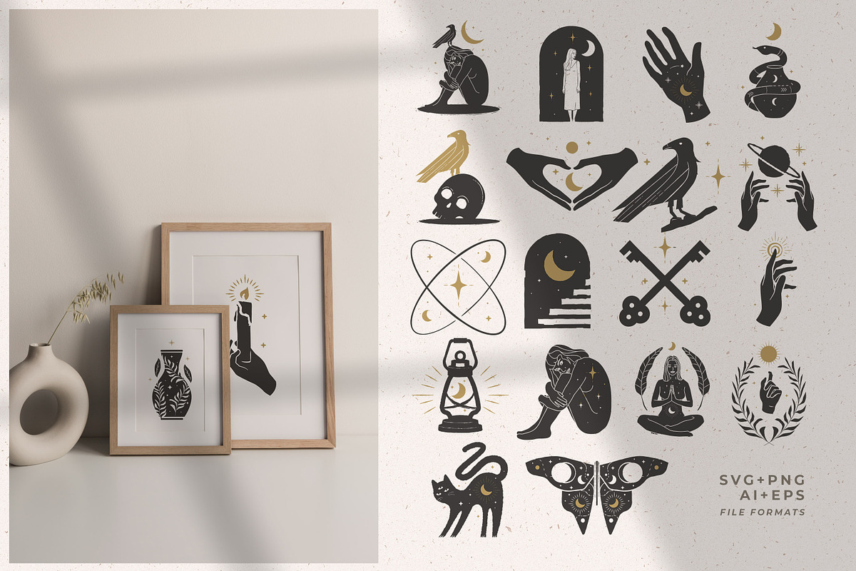 165+ Mystical Illustration Bundle, a Graphic by AndrewPixel (Photo 3 of 10)