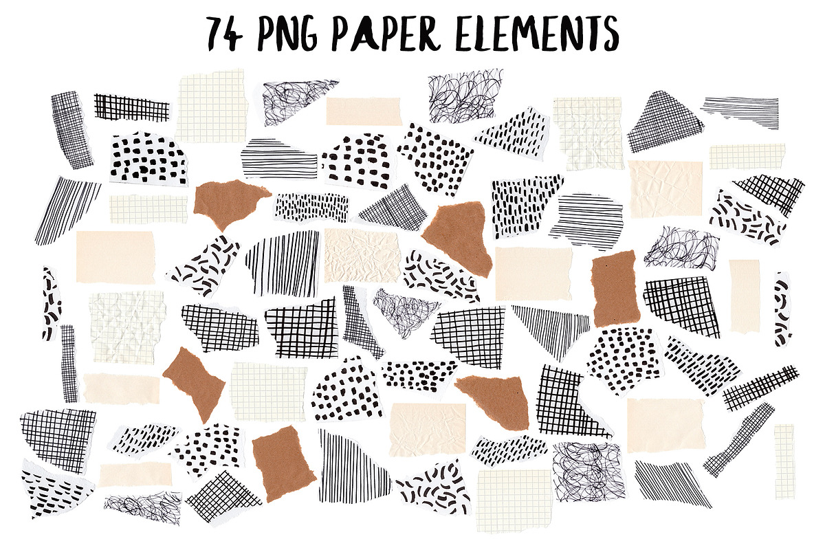 Gouache and Paper Collage! Patterns., an Object Graphic by Slastick (Photo 3 of 10)