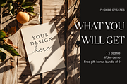 Rustic 5x7 Invitation Mockup PSD, a Mockup by PhoebeCreates (Thumbnail 2 of 7)