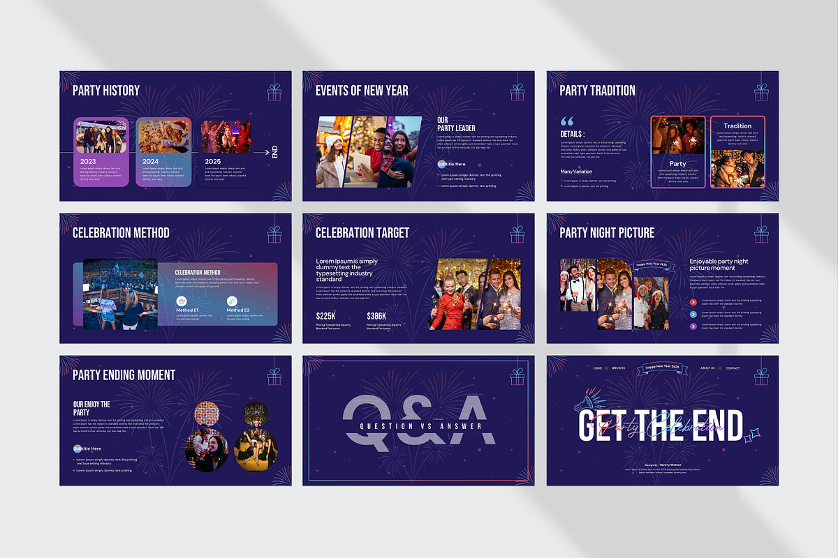 Happy New Year Presentation, a Presentation Template by evgenystudio (Photo 8 of 8)