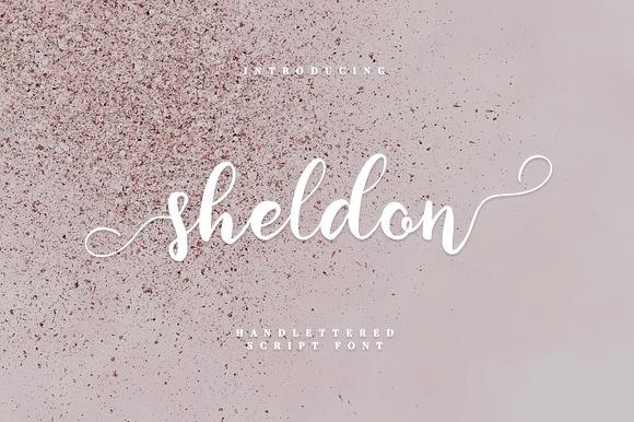 sheldon - script font preview 8