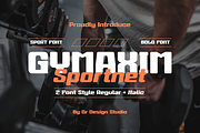 Gymaxim Sportnet, a Sans Serif Font by QR Design Studio (Thumbnail 1 of 11)