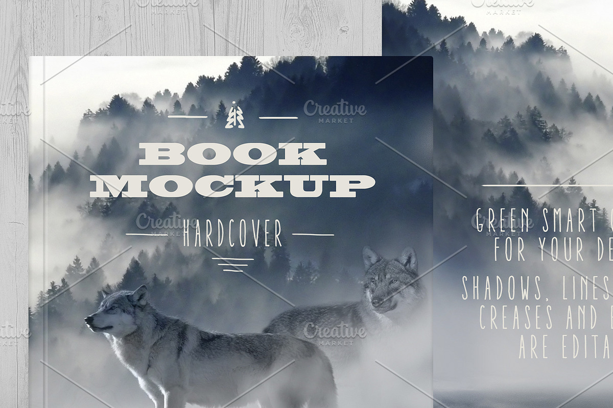 Book Mockup Hardcover Front View, a Print Template by ArtefShop (Photo 4 of 8)