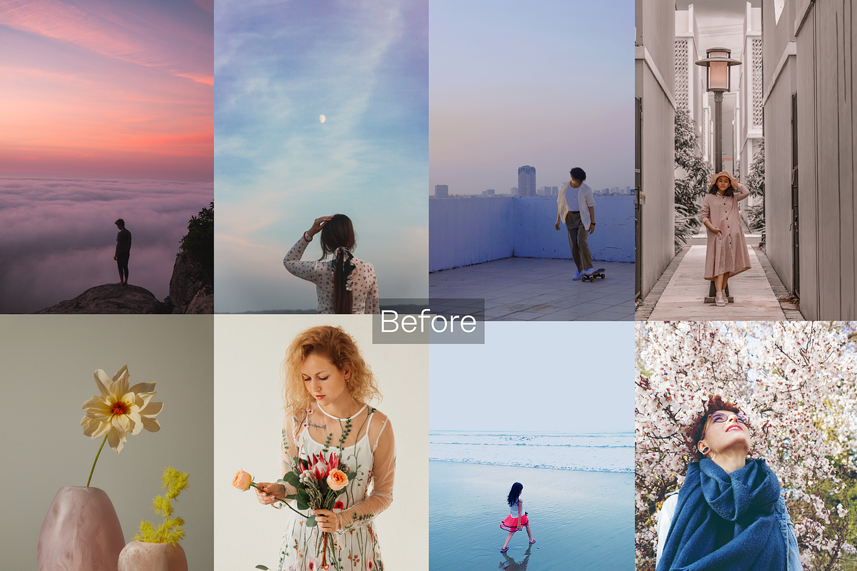 20 Pastel Tones Lightroom Presets, a Brushes & More by RamsaGraphi (Photo 2 of 10)