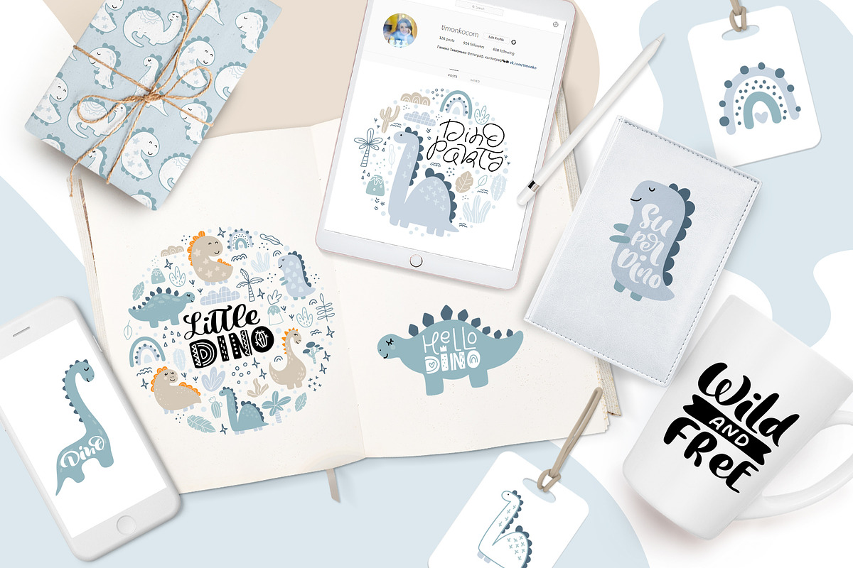 Dino Boy SVG, an Object Graphic by Happy Letters (Photo 15 of 15)