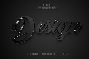 Design 3D Editable Text Effect