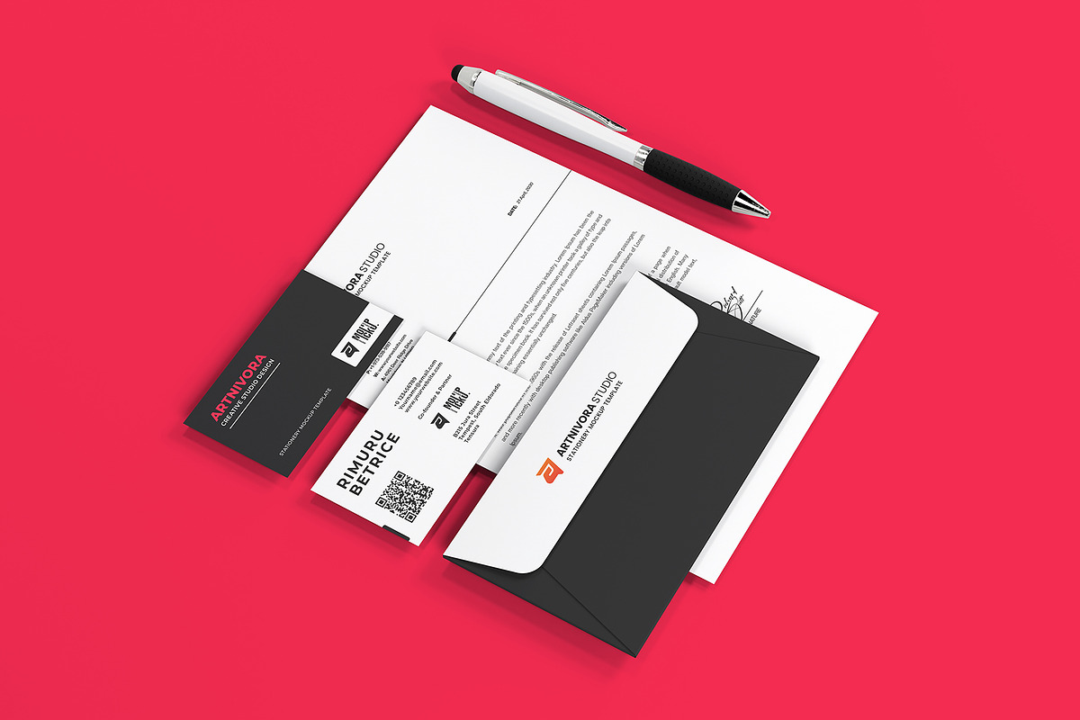 Stationery Mockup Sets, an Advertising Mockup by Artnivora.Std (Photo 3 of 4)