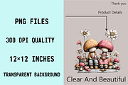 Whimsical Mushroom Couple Clipart Bu, an Illustration by SVGArt (Thumbnail 8 of 8)