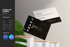 Business Thank You Card, a Card Template by Template Shop
