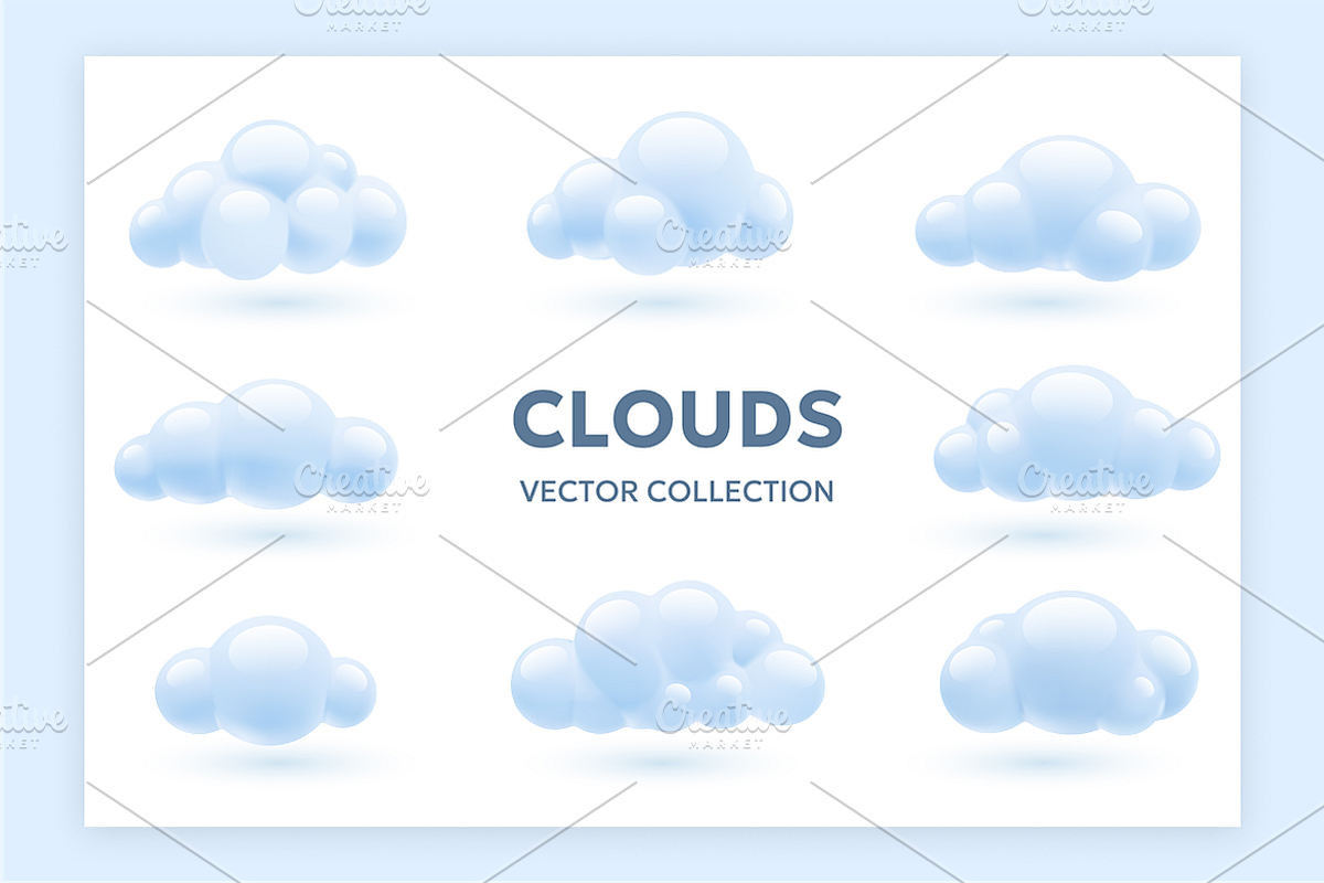 Cumulus Clouds | 3D Set, an Object Graphic by wowomnom (Photo 2 of 3)