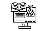 Chemistry Line Icon, an Outline Icon by Pexelpy (Thumbnail 1 of 2)