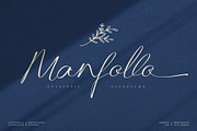Manfollo Modern Script, a Script Font by alit design (Thumbnail 1 of 15)