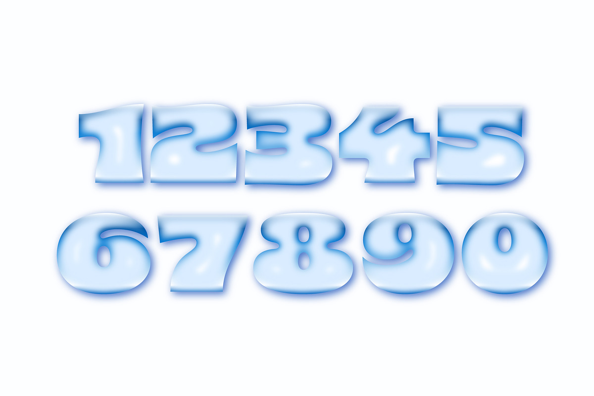 Glossy Aqua Liquid Text Effect preview 2