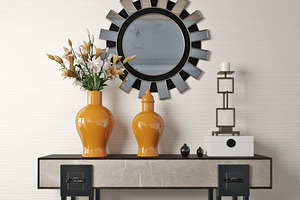 console table set, a Furniture 3D Model by 3dcruz