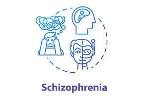 Schizophrenia Concept Icon