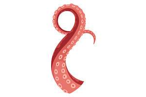 Octopus tentacles or sea squid icon, an Animal Illustration by the8monkey