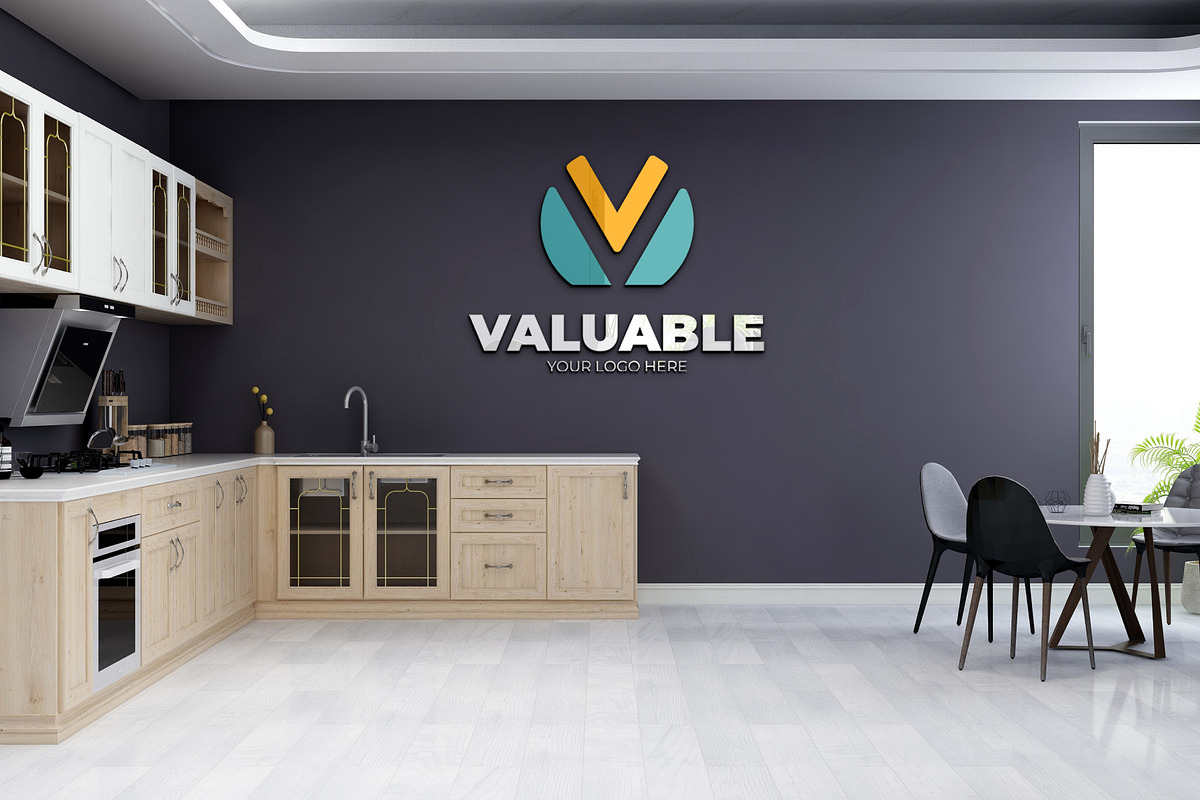 PSD Office Scene 3D Wall Mockup, a Product Mockup by Ayy (Photo 4 of 15)