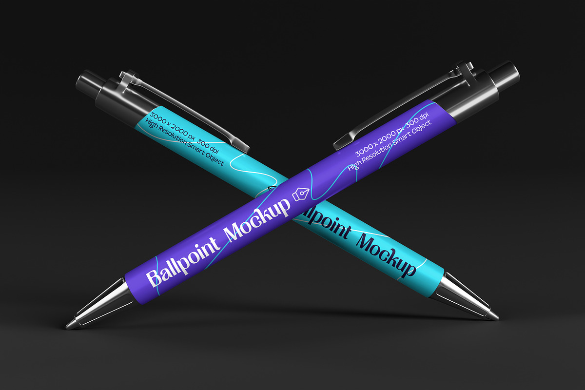 Realistic Pen Mockup, a Pens & Pencil Mockup by Nathatype (Photo 8 of 9)