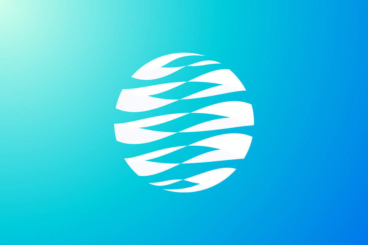Abstract Circle Deep Blue Wave Logo, a Branding & Logo Template by Signatoro (Photo 3 of 4)